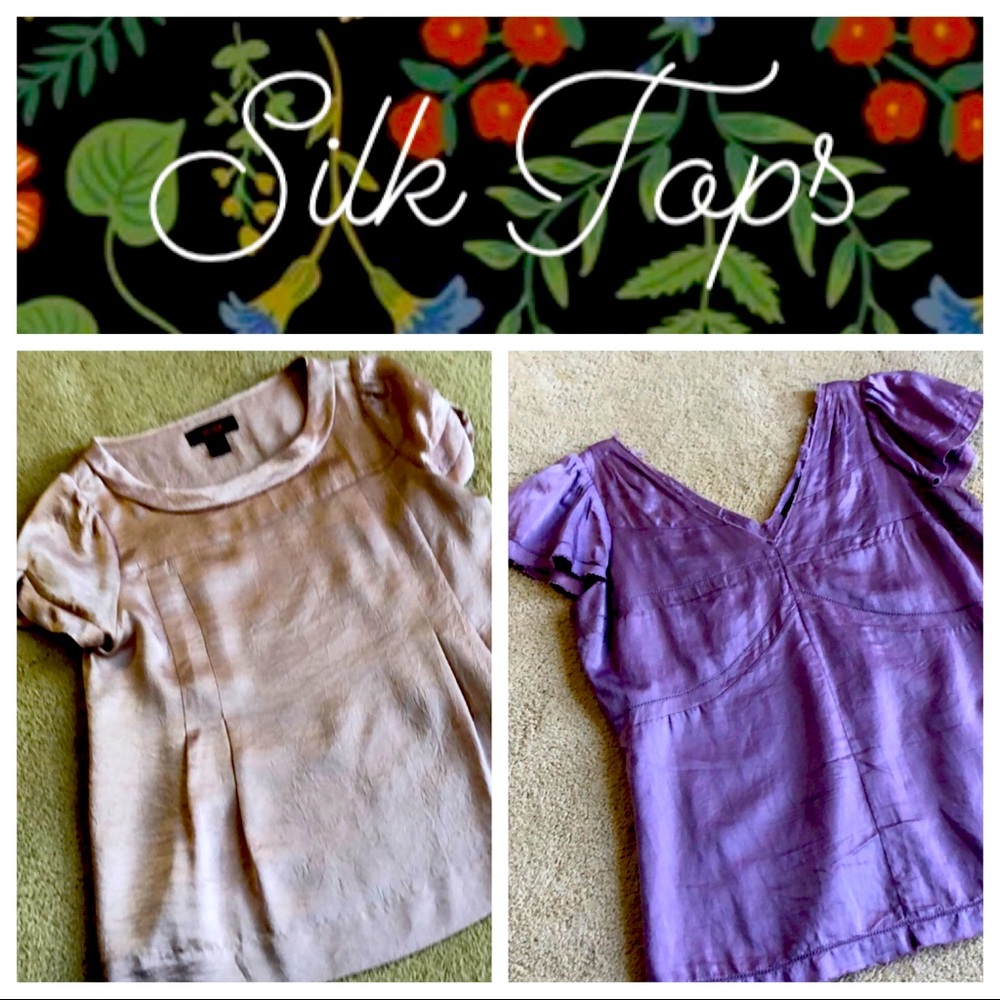 2 beautiful Victor Alfaro silk blend tops